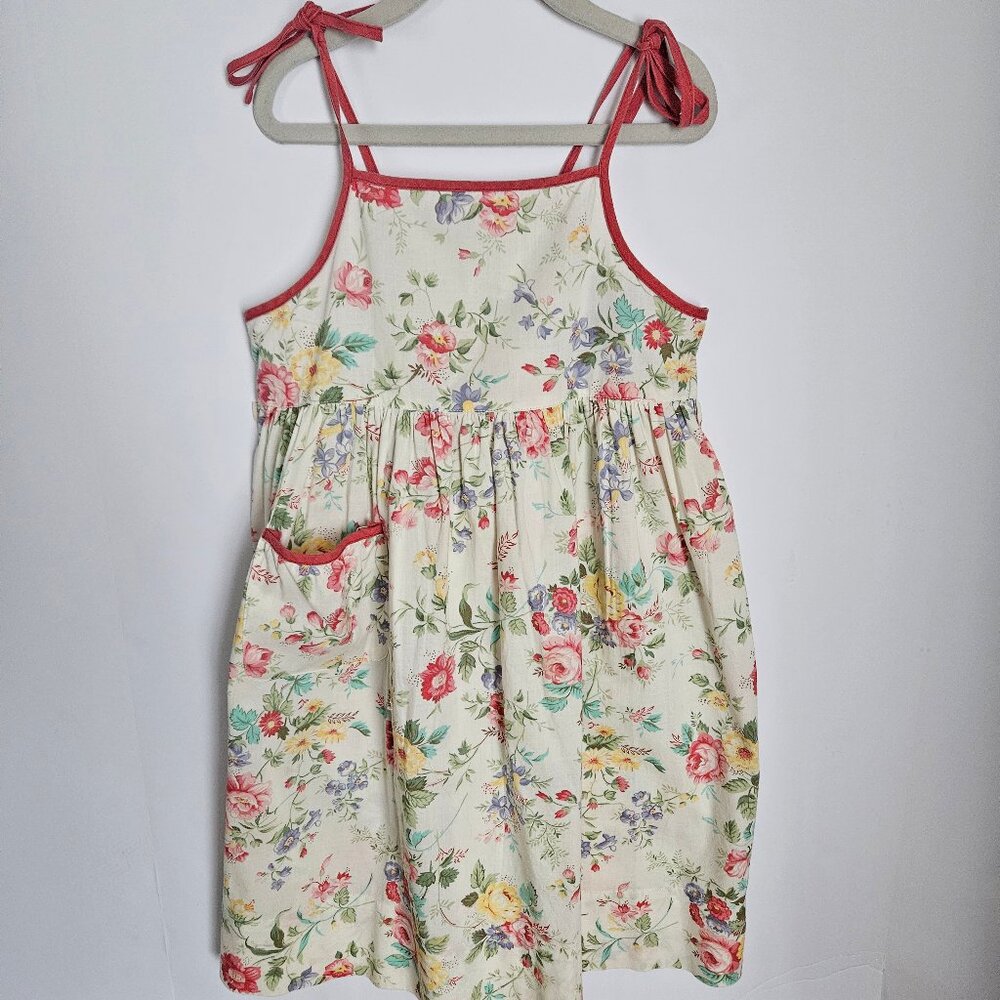 Ralph Lauren Girl’s Dress in a Vintage-Inspired Cottage Rose Pattern Sz 6